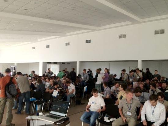 Audience assembling before my Hibernate Performance Tuning talk